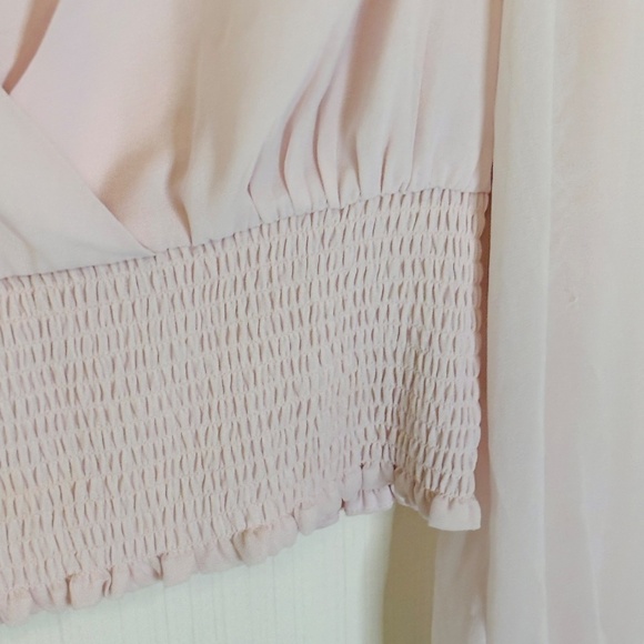 Artizia Wilfred Wistful Pale Pink Pastel Blouse Sz Medium - Picture 5 of 8